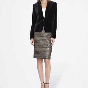 THRDUP - Tahari Arthur S. Levine Velvet Jacket and Brocade Skirt